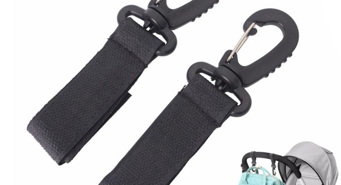 2pcs Baby Stroller Hooks Mummy Bag Hanger Hook Kids Cart Buggy Pushchair Shopping Bag Hanging Clips Stroller Accessories