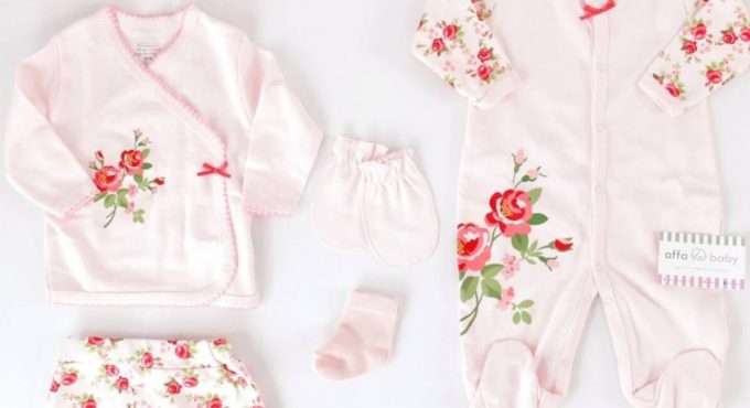 Light Pink Rose Baby Girl 10 Pcs Hospital Outlet