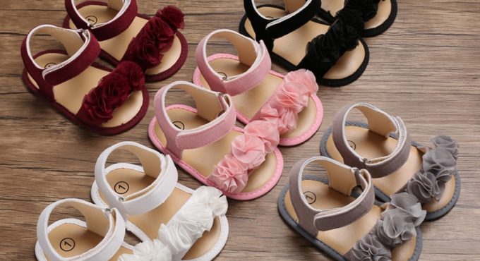 0-18M Newborn Infant Baby Girl Princess Floral Sandals Sneakers Summer Toddler Soft Crib Walkers Shoes