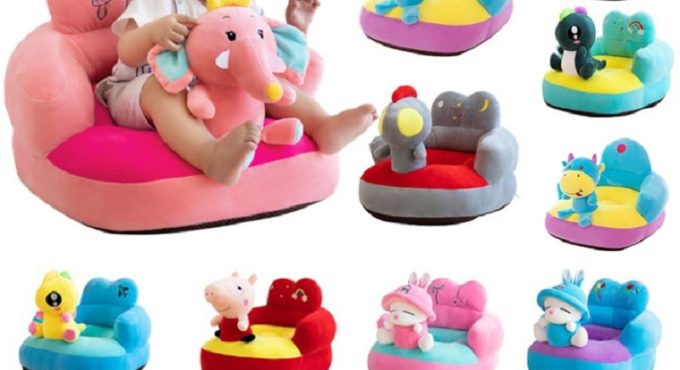 Baby Sofa Support Seat Cover Plush Chair Learning To Sit Comfortable Toddler Nest Puff Washable without Filler Cradle Sofa Chair