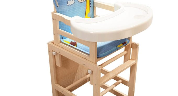 Baby Wood Highchair shipping authentic portable baby seat baby dinner table multifunction adjustable folding chairs for children