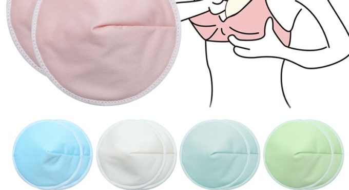 2PCS Breathable Absorbency Breast Pads Anti-overflow Maternity Nursing Pad Baby Feeding Breastfeeding Mom