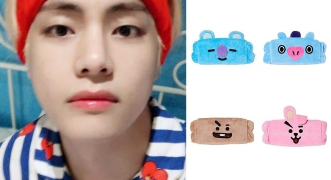 Kpop Plush Hairband Bangtan Boy Groups Plush Headband For Girls Face Washing Clean Makeup Tool Peluches Toys Hot Sale