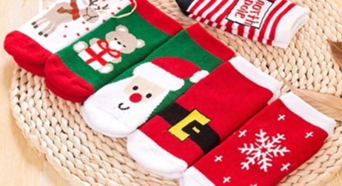 1 Pair Cotton Winter Autumn Baby Girls Boys Kids Socks Children Terry Snowflake Elk Santa Claus Christmas Bear Gift Stuff