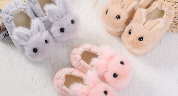 Toddler Infant Kids Baby Warm Winter Shoes Boys Girls Cartoon Soft-Soled Solid Slippers zapatillas de casa