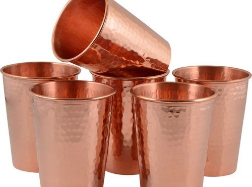 Demmex Thick 6 Ad Forged Copper Authentic Meşrubat Buttermilk Cup Mug