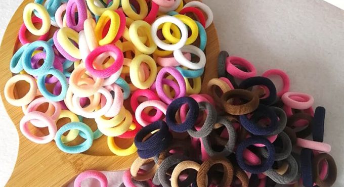 Baby Girl Small Hair Tie Kid Children Headbands Colorful Elastic Hair Bands Nylon Scrunchie Hair Rope 50/100pcs Hair Accessories