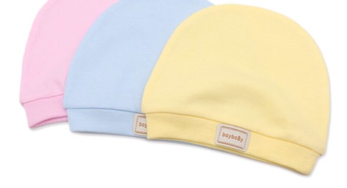 Single Layer Baby Hat Male and Female Fetal Cap Newborn Cotton Cloth Cover Windproof