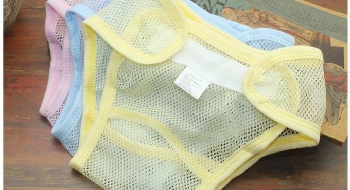 1~3years Baby Net Pants Wash Baby Mesh Cloth Diapers Breathable Pull Pants Diapers