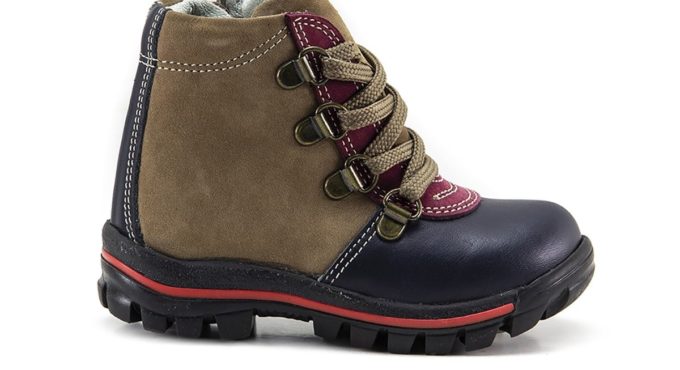 Boy Navy Blue Burgundy Leather Orthopedic Boot, Size 21-22, Natural Leather Winter Boot, Winter Shoes for Boys