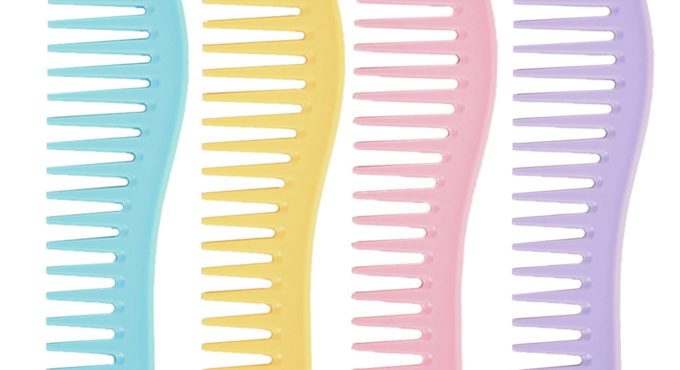 Hair Salon Tools Plastic Hairdressing Comb Straight Hair Curly Hair Styling Comb Wide Tooth Sectional Haircut Comb