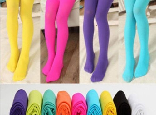 Newborn Baby Stocking Soft Cotton Tights Children's Pantyhose Candy Colors Girls Warm Tights 4-12 Years Old