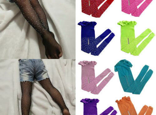 2020 Baby Pantyhose Kids Shiny Rhinestone Girls Tights Kids Fashion Mesh Fishnet Bedding Fishnet Tights Stockings