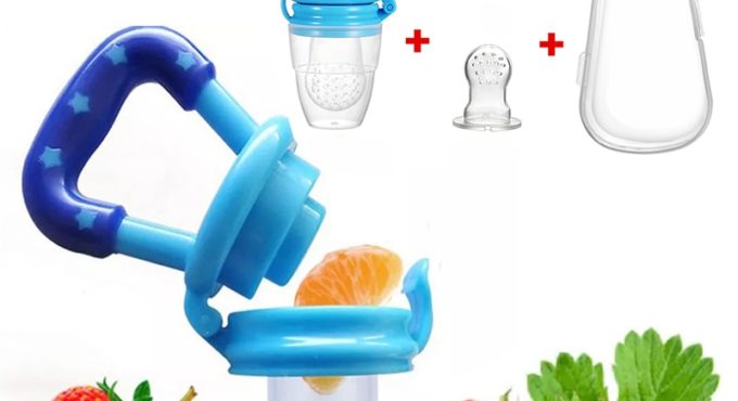 4 In 1 Baby Nipple Fresh Food Fruit Milk Feeding Bottles Nibbler Learn Feeding Drinking Water Straw Handle Teething Pacifier