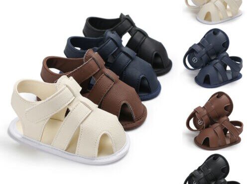 2020 Baby First Walkers Toddlers Sandals Baby Boy Girl Slippers Kids Nursery School Summer New Leather Shoes 0-18 months