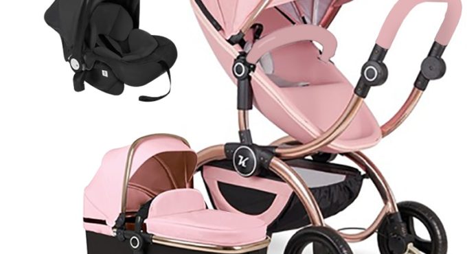 Free shipping luxury 3 in 1 baby stroller High landscape stroller Two-way Newborn newborn Pram European Design Pram