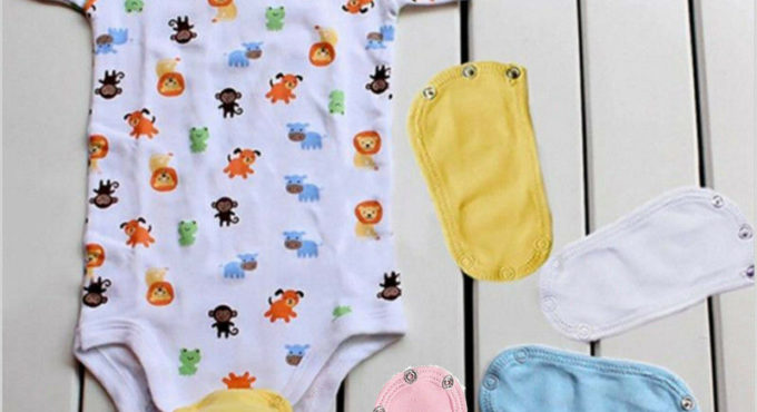 Baby Bodysuit Jumpsuit Diaper Lengthen Extender Extension Cotton Butt Pocket Cover Underwear Kids Clothes Extension