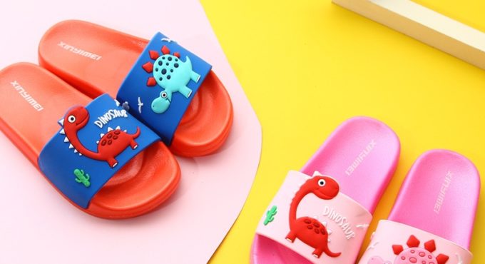 Dinosaur Slippers Boys and Girls Children Children's Home Antiskid Slippers Cartoon Cute Kids Slippers Cute Slippers Shoes Girl