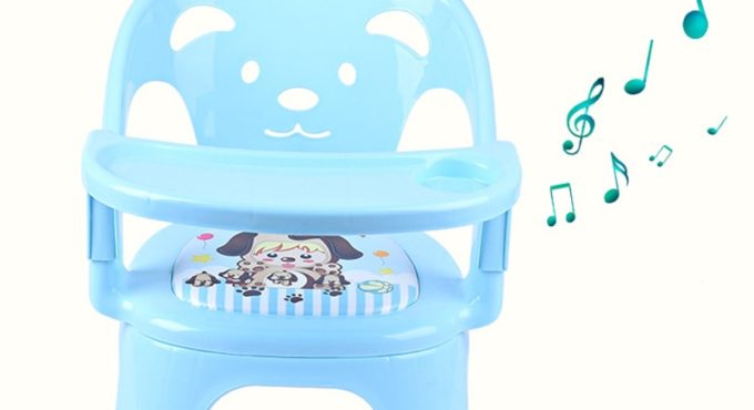 Kindergarten Removable Baby Speaking Dining Chair Upholstered Baby Seat Kids Chair With Dinner Plate