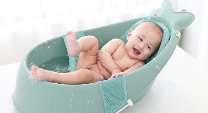 Baby bath tub newborn bath tub children's large bath bucket can sit lie bath tub supplies