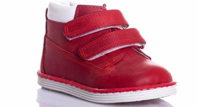 MyWondry Real Leather Red Baby Unisex Anatomical First Step Boots