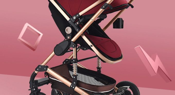 Baby Stroller 2 in 1 luxury umbrella newborn kinderwagen High Landscape Stroller Folding strollers baby trolley baby pram