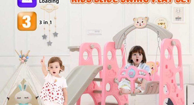 Slides Children's Indoor Home Baby Slide Swing Chair Infant Large Amusement Park Combination Toy 3 in 1 Play Toys Baby Slide