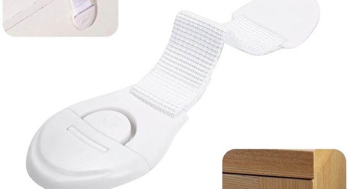 Child Lock Children Safety Drawer Lock Infant Baby Safety Ribbon Cloth Wardrobe Lock Kids Safety Fingers Cabinet Locks & Straps