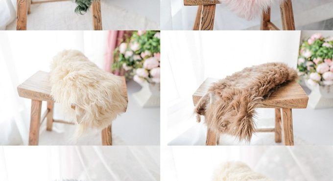 Newborn Photography Background High Quality Pure Wool Blanket Props for Photography Flokati Fotografia Acessorio Photo Shoot Mat