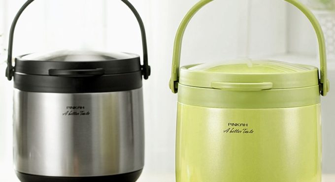 3L& 4.5L Vacuum Thermo Food Jar Keep Hot 24 Hours Insulation Lunch Box No Electricity Vacuum Cooking 304 Stainless Steel