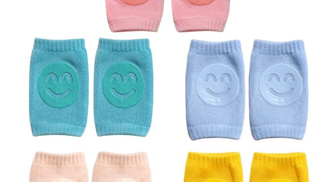 1 Pair Newborn Baby Leg Warmers Anti Slip Baby Knee Guard Knees Protector Baby Crawling Knee Pads calentadores pierna