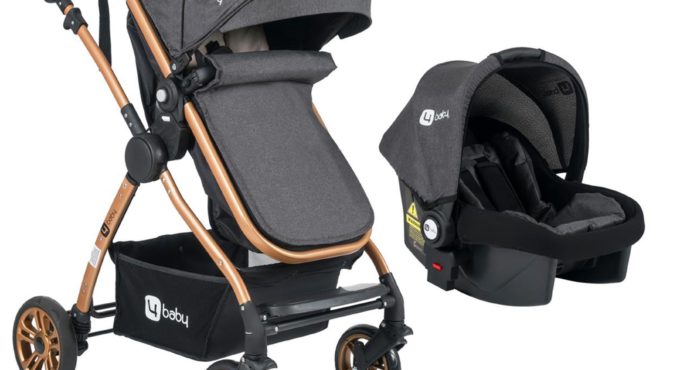 Four Baby Travel System Pusetli Gold Gray Baby Car