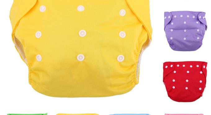 Baby Diapers Underpants Adjustable Newborn Infant Washable Grid Soft Cloth Cover Diaper Nappy Summer Breathable Nappies 7 Color