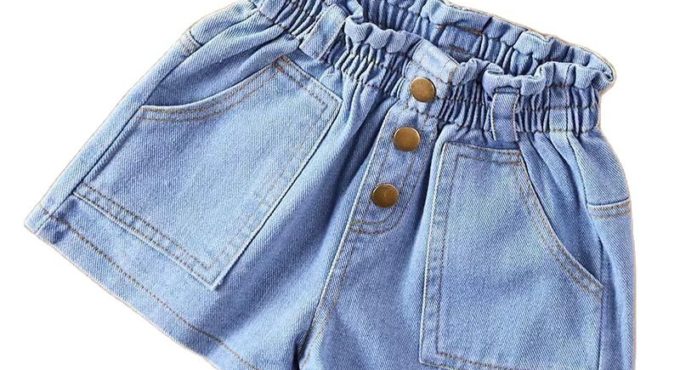 VIDMID Girls cotton Denim jeans Shorts Girls children Thin Soft Trousers Jeans Kids Children Casual Clothes Clothing P162