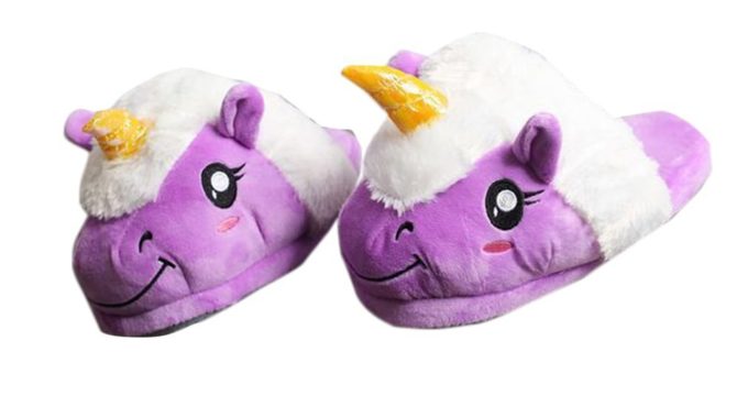 Spring Autumn Winter Unisex Unique Sheep Slippers Cartoon Ram's Horn Design Half/Whole Covered Indoor Home Shoes