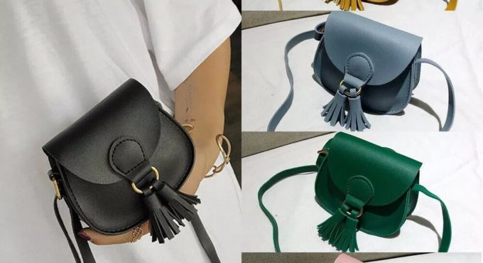 2020 Baby Summer Clothing Women Girls Fashion Small Shoulder Bag Leather Waist Bag Solid Tassel Handbag Ladies Wholesale Gifts