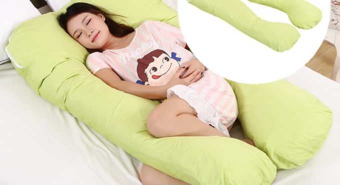 Sleeping Support Pillow for Pregnant Women Body Cotton Print U Shape Maternity Pillows Pregnancy Side Sleepers YYF013