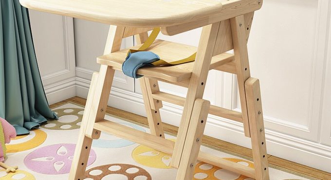 Baby Wood Highchair shipping authentic portable baby seat baby dinner table multifunction adjustable folding chairs for children