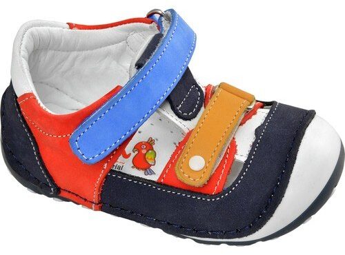 Captain Junior FIRST Step Leather Male Baby Shoes White Navy Blue Red Antibacterial Orthopedic Soft Light Flexible Non-Slip