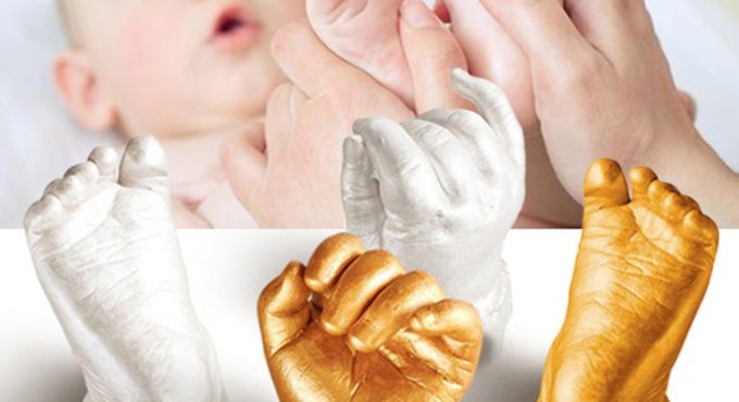 3D Baby Hand Print Foot Baby Casting Keepsake Kit Handprint Footprint Baby Growth Souvenirs Memorial