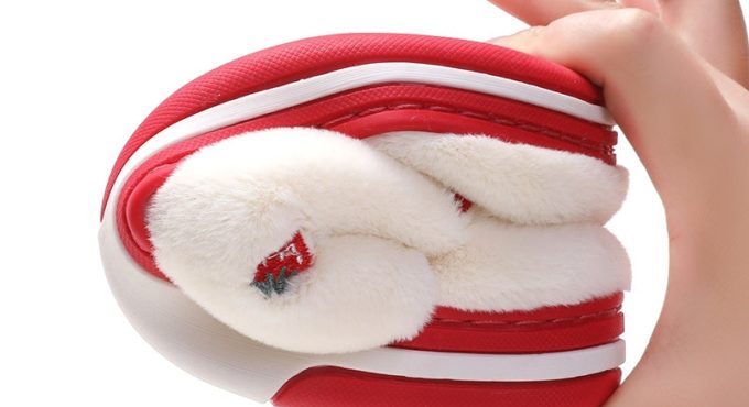 Cotton Slippers Women Fruit Home Warm Thick Floor Anti-slip Couple Home Indoor Slippers Home Kids Furry Slides Shoes Girl