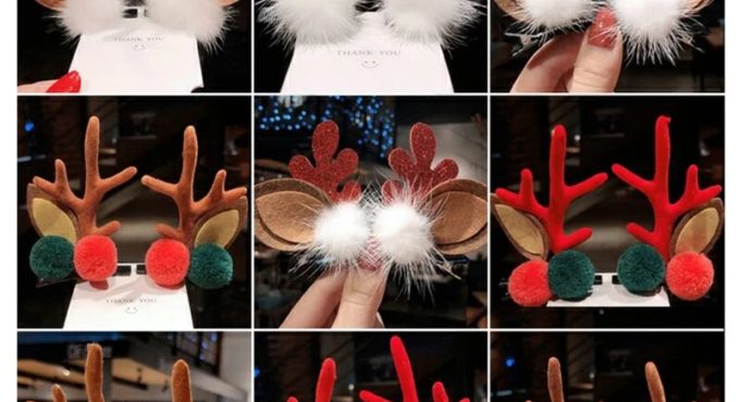 Children Halloween Christmas hair clip Antler clip hair clip hair clip girl clip bangs deer ear clip hair clip