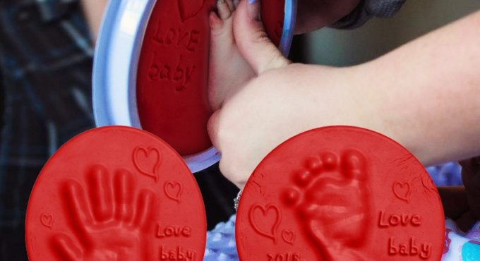 1PC Soft clay DIY newborn baby souvenir handprints and footprints non-toxic clay set casting parent-child handprint pad