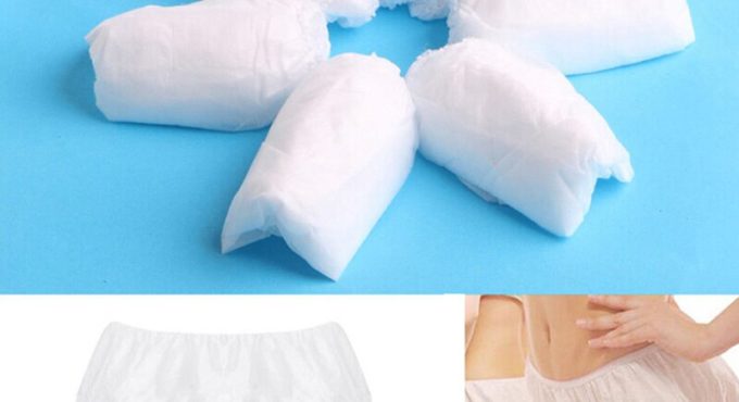 6 Pregnant Women Men Brief Sterilized Disposable Non-woven Underwear Clean Intimate Prenatal Postpartum Paper Underpants Travel