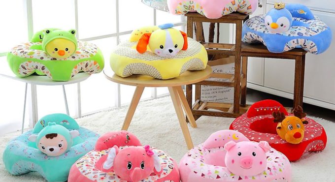 Baby Sofa Support Seat Cover Plush Chair Learning To Sit Comfortable Toddler Nest Puff without Filler Cradle Sofa Chair