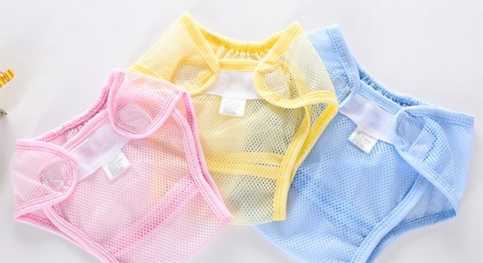 Multi Function Unisex Reusable Diaper Newborn Baby Net Grid Diaper Sticky Buckle Adjustable Comfortable Cover Leak Proof Diaper