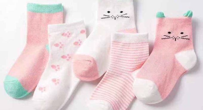 5 Pairs/lot Spring Autumn Cartoon Cat Animal Soft Cotton Knit Baby Socks Kids Boy Newborn Baby Girl Boys Socks For 0-6Yrs