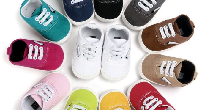 2021 Canvas Baby Sports Sneakers Shoes Newborn Baby Boys Girls First Walkers Shoes Infant Toddler Soft Sole Anti-slip Baby Shoes