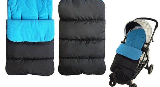 Universal Baby Stroller Accessories Waterproof Sleepsack Sleeping Bag Removable Front Unzips Wind And Rain Resistant Outer Cover