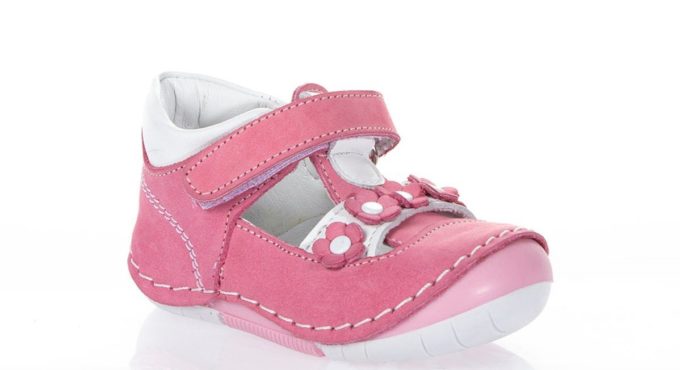 MyWondry Summer Pink Flower Genuine Leather Baby Girl First Step Shoes